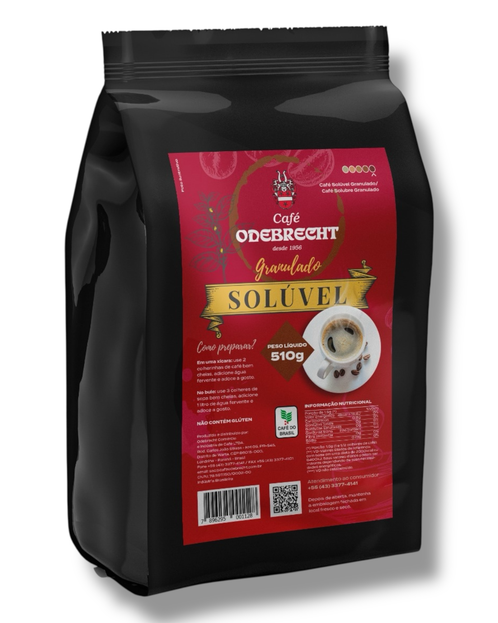 Cafe Soluvel Odebrecht Granulado 510g