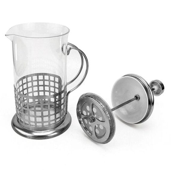 Prensa Francesa Vidro Aço Inox 350ml